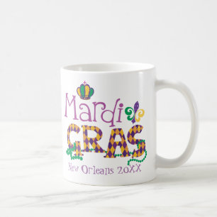 Caneca De Café Mardi Gras Personalizado