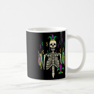 Caneca De Café Mardi Gras Rocker Skeleton Rock Outfit Men Boys Ki
