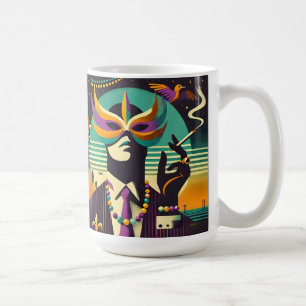 Caneca De Café Mardi Gras Sr. Morte O Homem Fumante