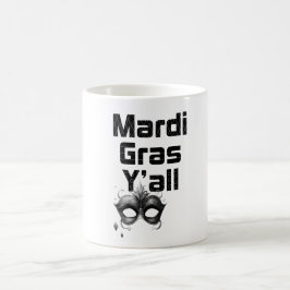 Caneca de Café Mardi Gras Y'All