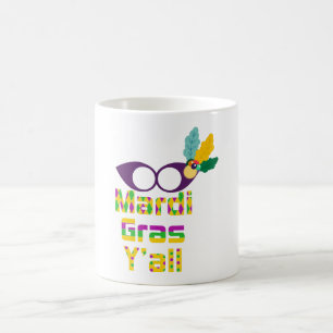 Caneca de Café Mardi Gras Y'All