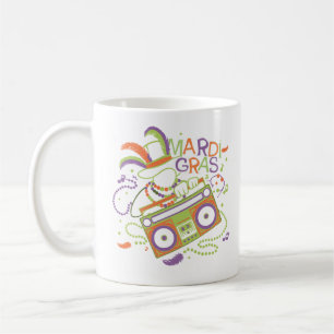 Caneca De Café Mardi Remix: Miçangas, Beats & Boom Boxes