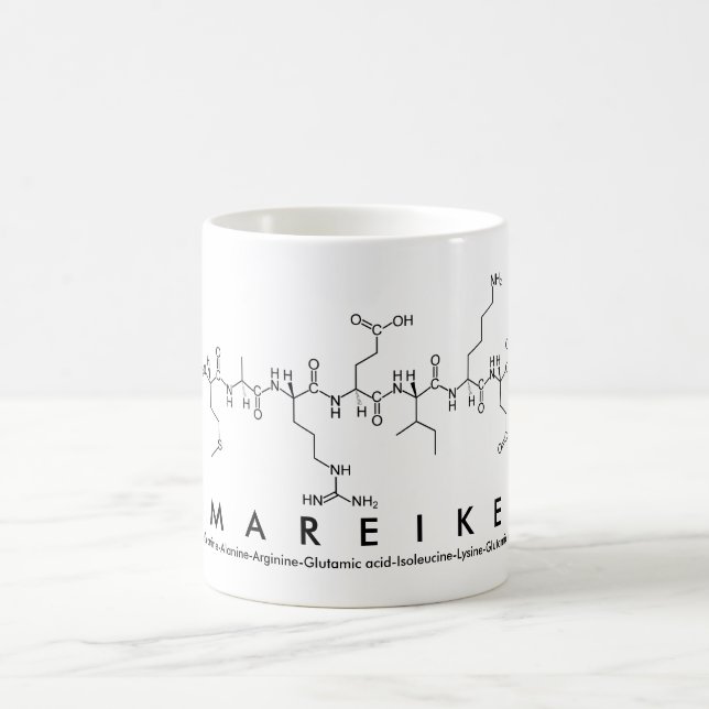 Caneca De Café Mareike peptide name mug (Centro)