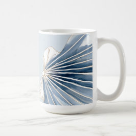 Caneca De Café Marés Silenciosas | Concha Azul Costeira 