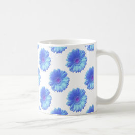Caneca De Café Margarida azul-gerbera