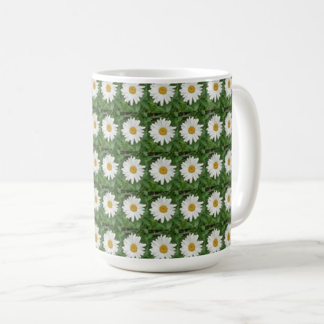 Caneca De Café Margarida Branca (Frente Esquerda)