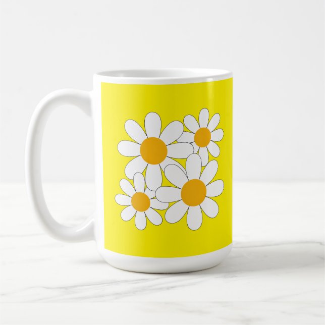 Caneca De Café Margarida Brilhante e Ousada (Esquerda)