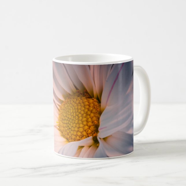 Caneca De Café Margarida Coração Dourado (Frente Esquerda)