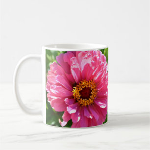 Caneca De Café Margarida de mãe floral rosa elegante