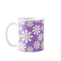 Margarida louca bonito amarelo roxo personalizado