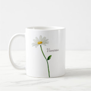 Caneca De Café margarida personalizada chic custom