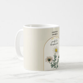 Caneca De Café Margarida Personalizada de Nascimento Mês de Abril