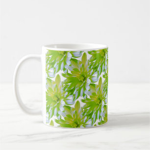 Caneca De Café Margarida verde-floral verde-floral verde-torta