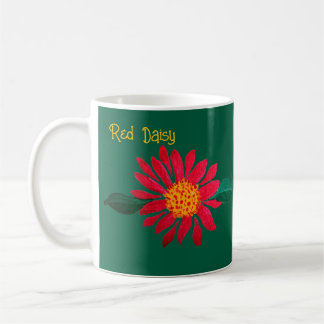 Caneca De Café Margarida Vermelha