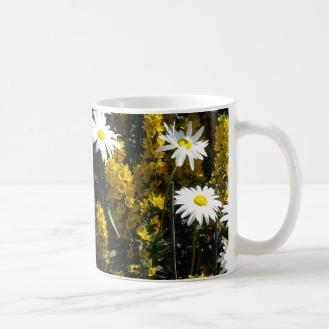 Caneca De Café Margaridas Brancas (Direita)