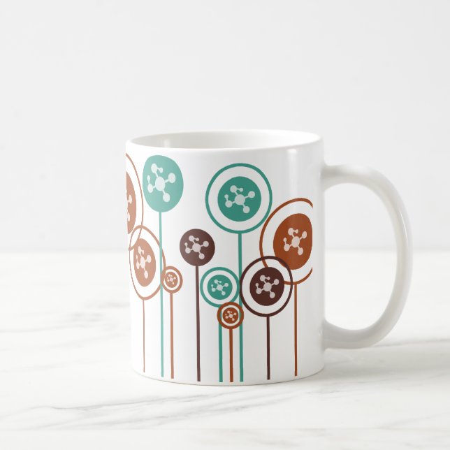 Caneca De Café Margaridas da biologia molecular (Direita)