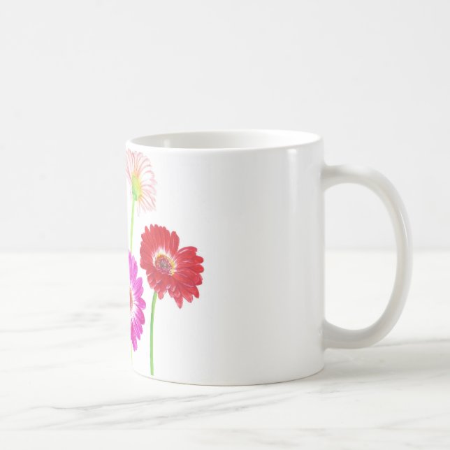 Caneca De Café Margaridas do Gerbera (Direita)