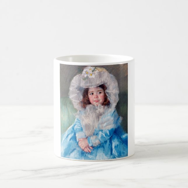 Caneca De Café Margot em azul, Mary Cassatt (Centro)