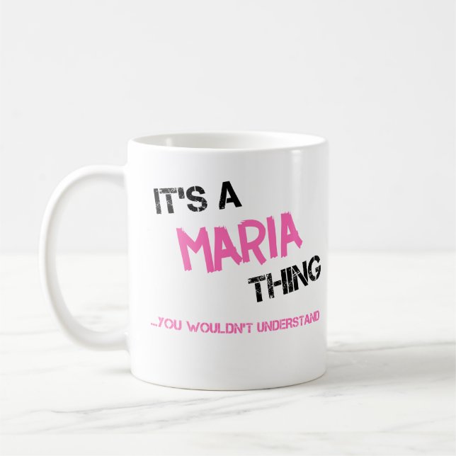 Caneca De Café Maria, coisa que você não entenderia. (Esquerda)