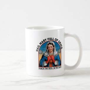 Caneca De Café Maria Religiosa Boxing Tee Funny Christian Punch