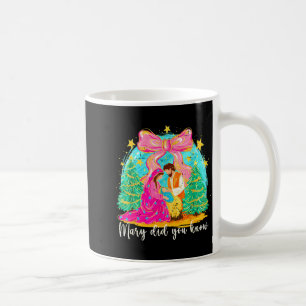 Caneca De Café Maria Você Sabia Cena de Natal Cristã Natal