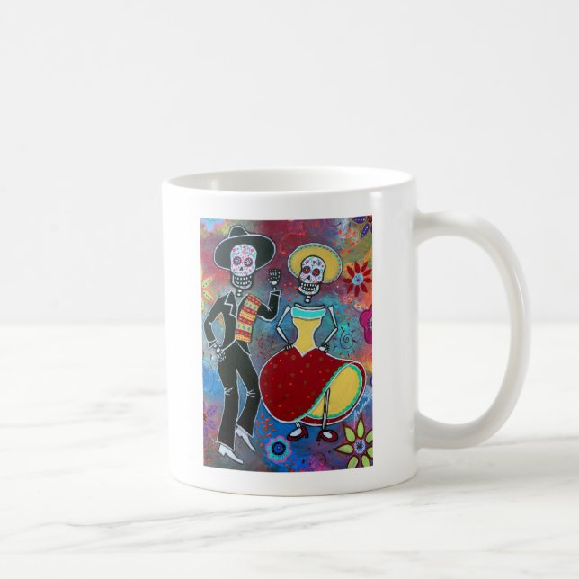 CANECA DE CAFÉ MARIACHI DE DIÂMETRO DE LOS MUERTOS BAILAR (Direita)