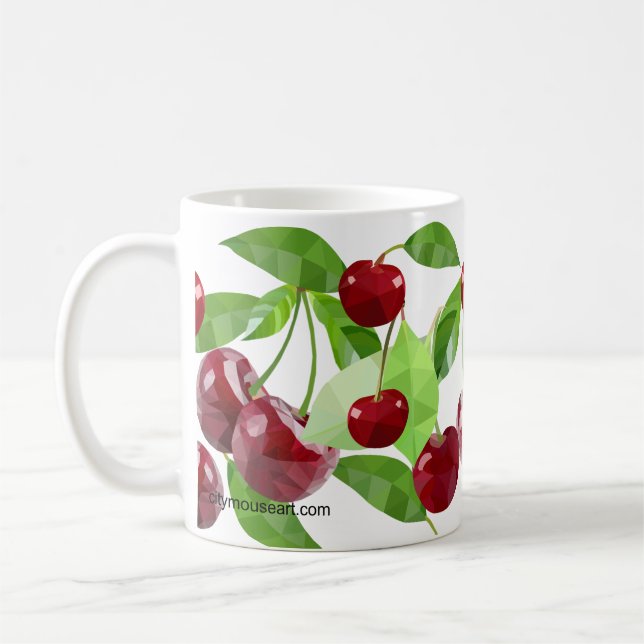 Caneca De Café Marian Cherry Personalizada (Esquerda)