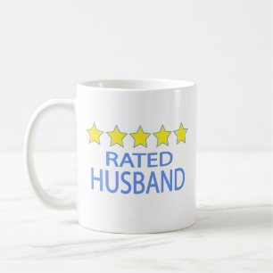 Caneca De Café Marido Cinco Estrelas