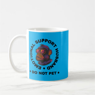 Caneca De Café Marido de Apoio Emocional Masculino Não Faça Carin