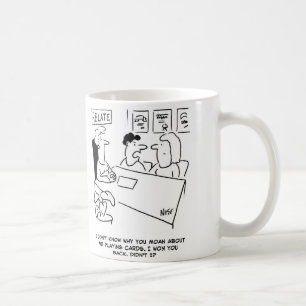 Caneca De Café Marido ganhou esposa jogando cartas