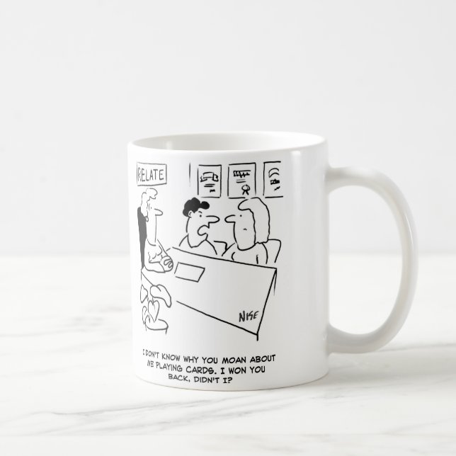 Caneca De Café Marido ganhou esposa jogando cartas (Direita)