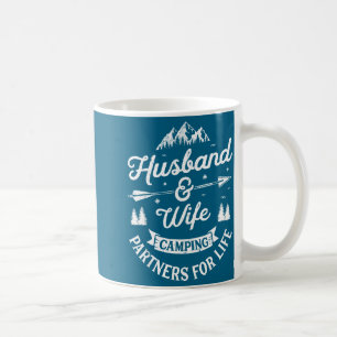 Caneca De Café Marido Mulher Parceiros de Acampamento para Arte G