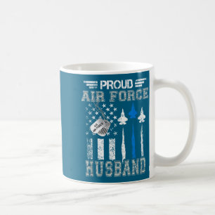 Caneca De Café Marido orgulhoso da força aérea graduação da força