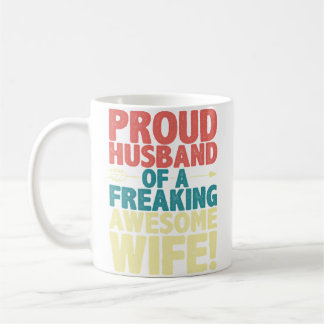 Caneca De Café Marido Orgulhoso De Uma Esposa Incrível Engraçado