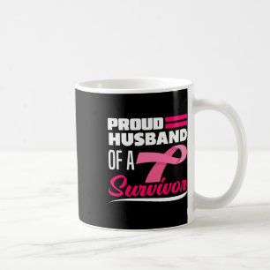 Caneca De Café Marido Orgulhoso De Uma Mulher Sobrevivente Cancer