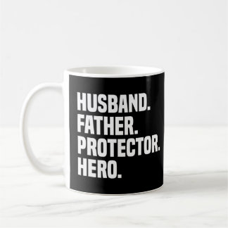 Caneca De Café Marido Padre Protetor Herói Dia de os pais Engraça