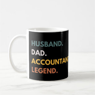 Caneca De Café Marido Pai Contador Lenda Engraçado Contabilidade