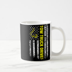 Caneca De Café Marido Pai Design de Caminhão de Reboque