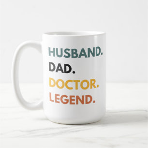 Caneca De Café Marido Pai Doutor Lenda Adorável Doutores Dizendo