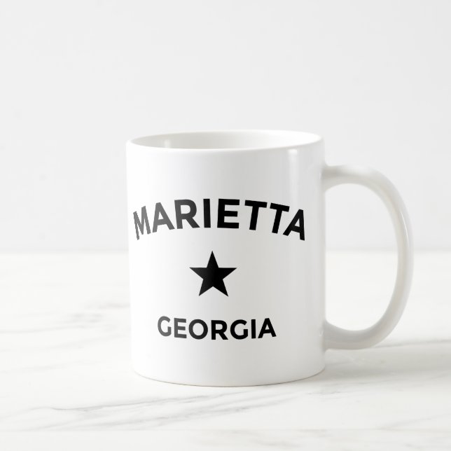 Caneca De Café Marietta Georgia Mug (Direita)