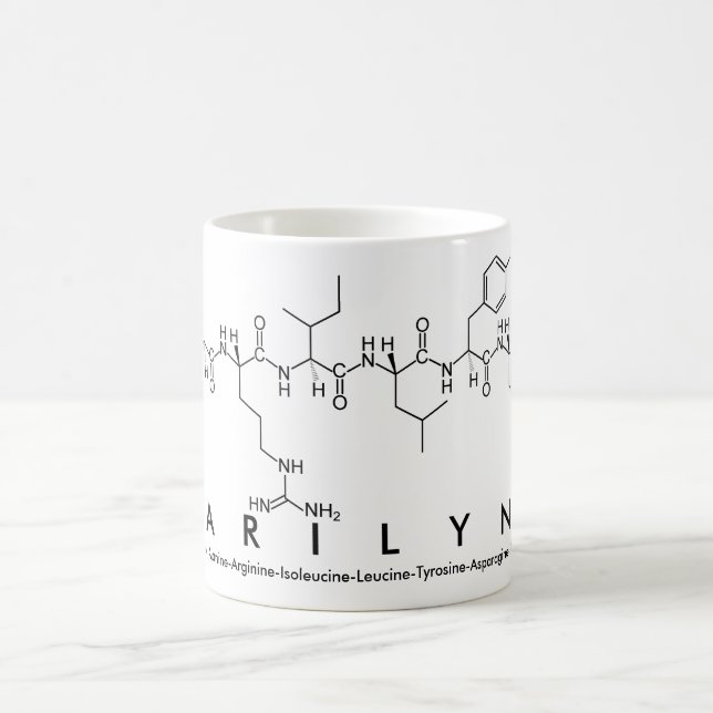 Caneca De Café Marilynn peptide name mug (Centro)