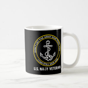 Caneca De Café Marinheiro americano aposentado homem velho engraç