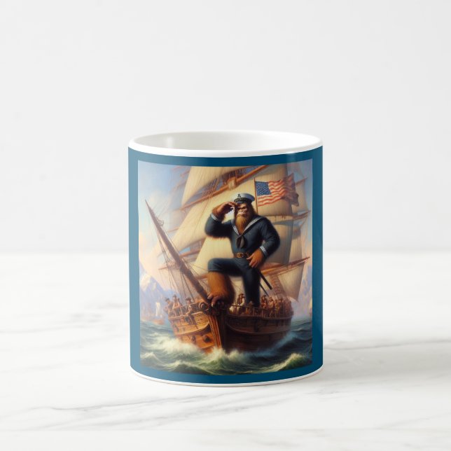 Caneca De Café Marinheiro Bigfoot (Centro)