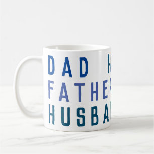 Caneca De Café Marinho Azul Dia dos Pais PAI PAI MARIDO