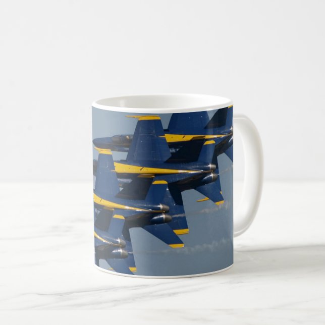 Caneca De Café Marinho dos EUA Blue Angels Mug (Frente Esquerda)