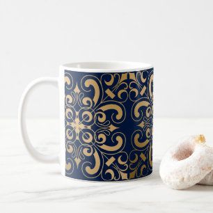 Caneca De Café Marinho Dourado luxuoso