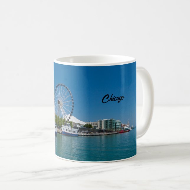 Caneca De Café Marinho Pier Coffee Mug (Frente Esquerda)