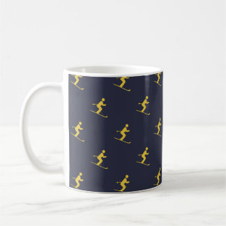 Caneca De Café Marinho Skier
