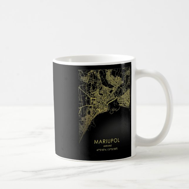 Caneca De Café Mariupol Ucrânia  (Direita)