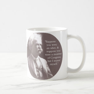 Caneca De Café Mark Twain no congresso